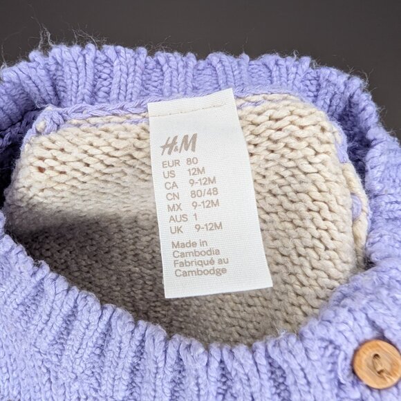 💙 2 for 15 💙 H&M Knit Sweater | Girly Pastel Fair isle - Picture 2 of 4